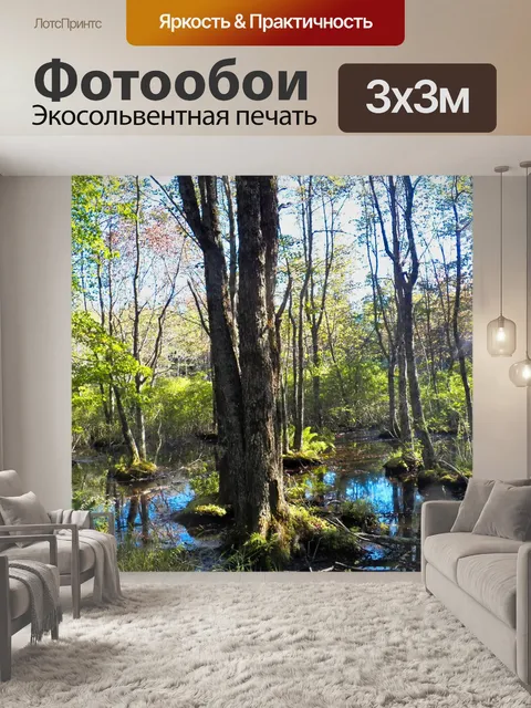 Фотообои водно-болотные угодья