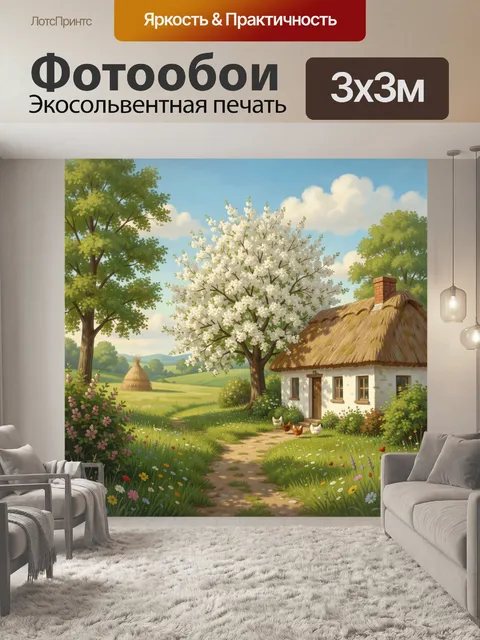 300 × 300 см · Экосольвентная печать