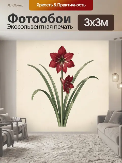 300 × 300 см · Экосольвентная печать