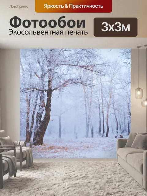 Фотообои Зимний лес
