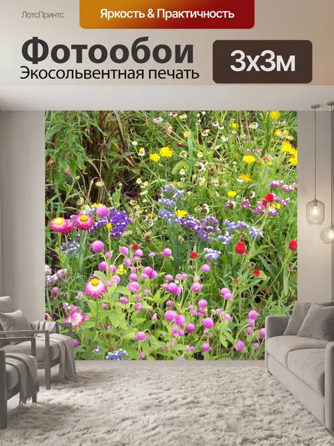 Фотообои Полевые цветы