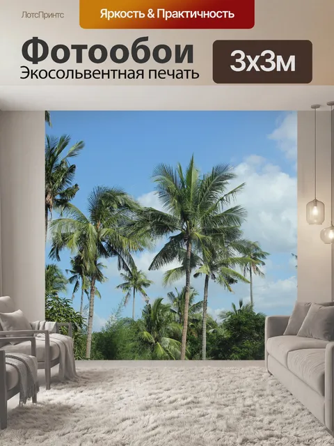 Фотообои кокосовых пальм