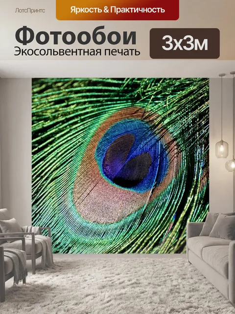 Фотообои Павлинье перо