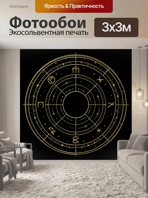 Фотообои Зодиакальный круг со знаками