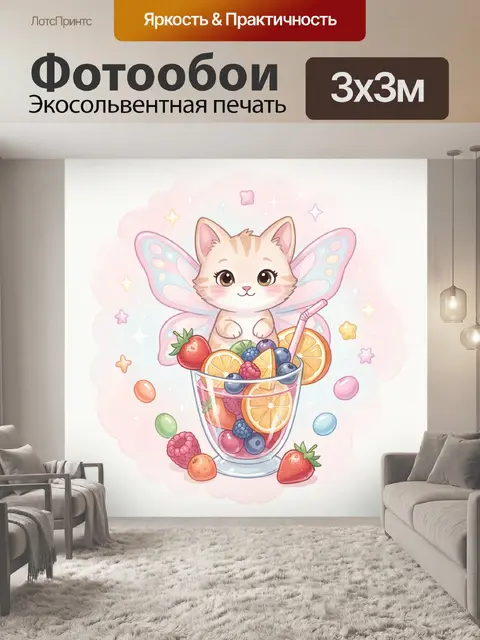 300 × 300 см · Экосольвентная печать