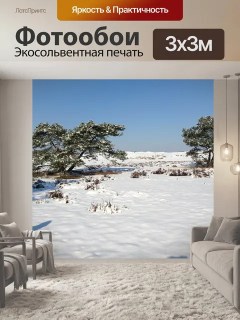 Фотообои Снег