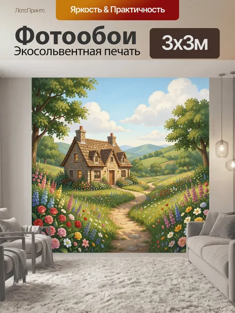 300 × 300 см · Экосольвентная печать