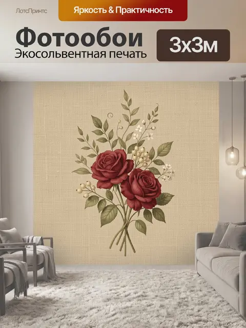 300 × 300 см · Экосольвентная печать