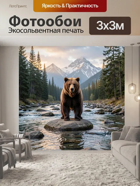 300 × 300 см · Экосольвентная печать