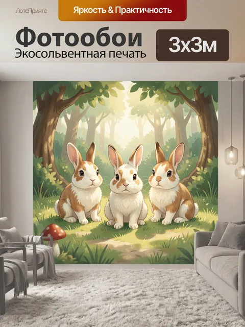 300 × 300 см · Экосольвентная печать