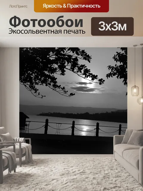 Фотообои Черно-белая природа 2