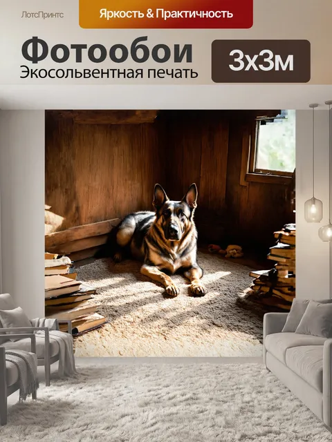 Фотообои старая немецкая овчарка