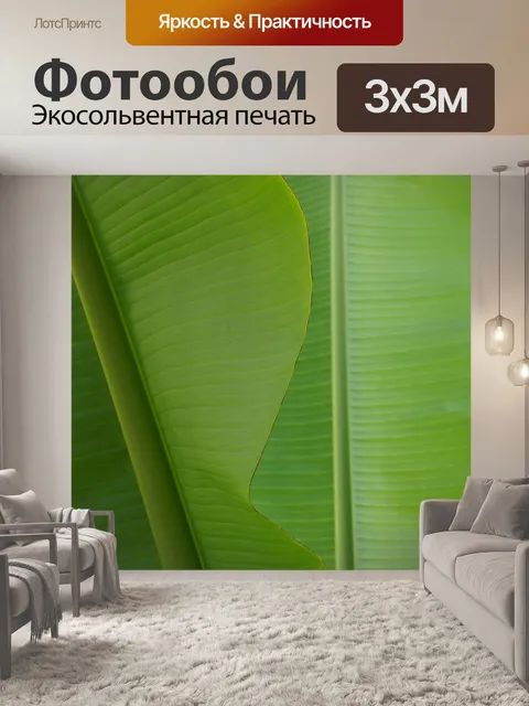 Фотообои Банановый лист