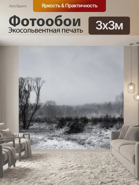 Фотообои Зимний пейзаж