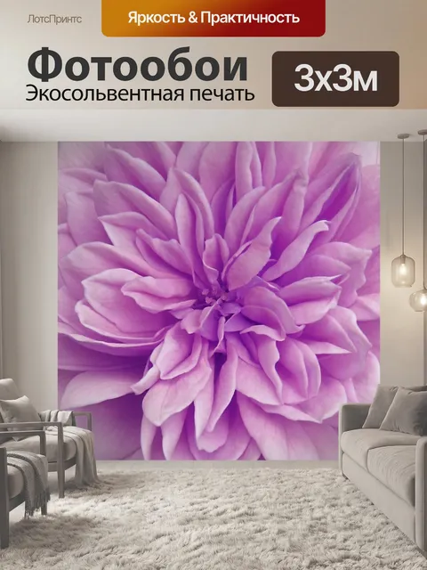 Фотообои Фиолетовый цветок, заполненный цветком