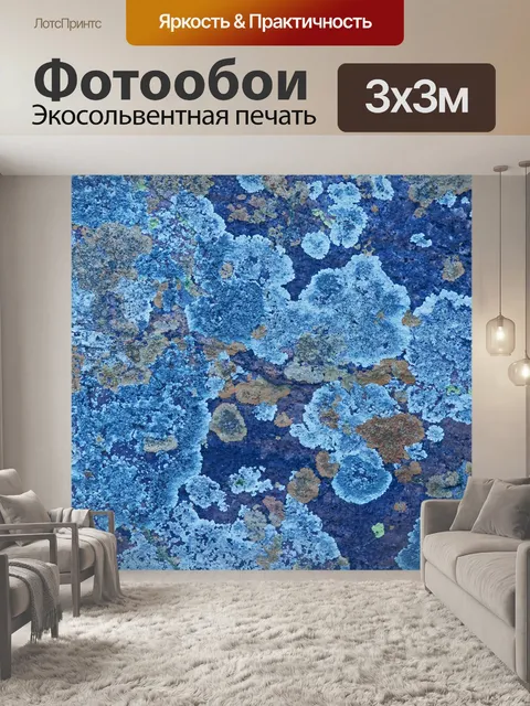 Фотообои пятна ржавчины и серого лишайника