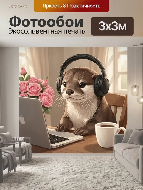 300 × 300 см · Экосольвентная печать