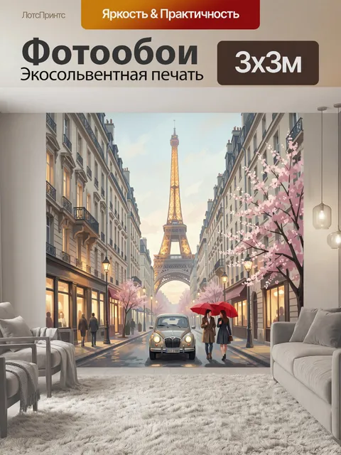 300 × 300 см · Экосольвентная печать