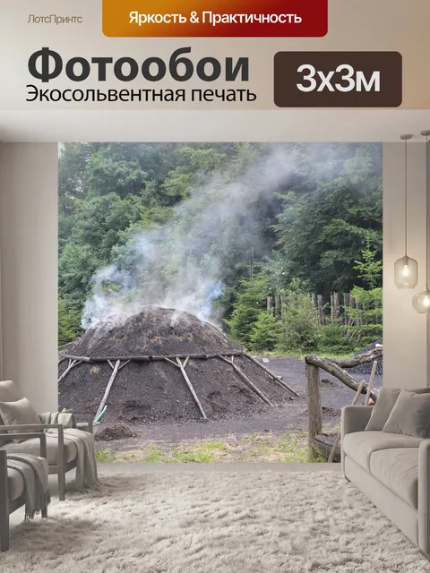 Фотообои Древесный уголь
