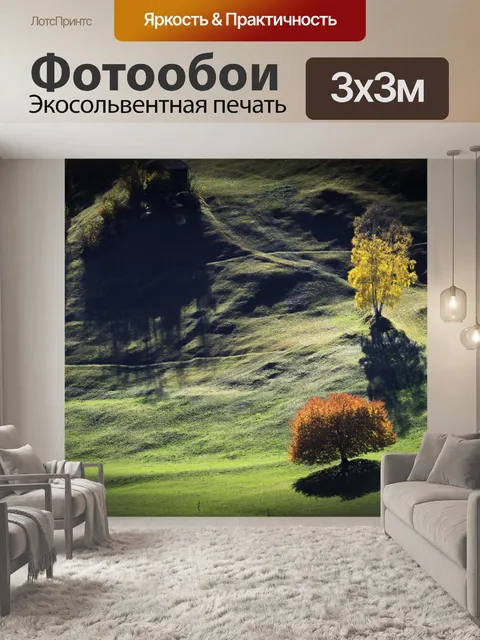 Фотообои Свет и тени на горе