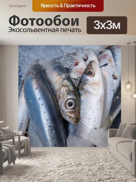 Фотообои Сардины