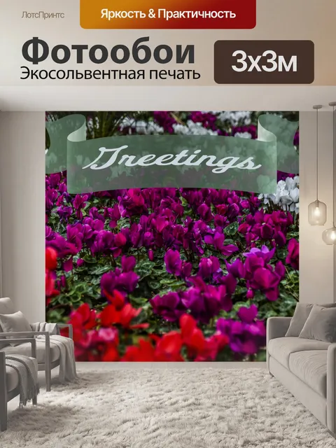 Фотообои Цветочная открытка