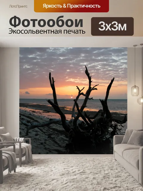 Фотообои Восход солнца на пляже