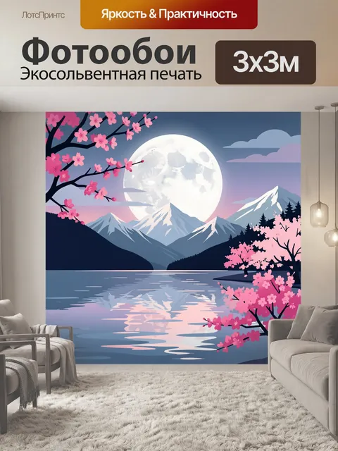 300 × 300 см · Экосольвентная печать