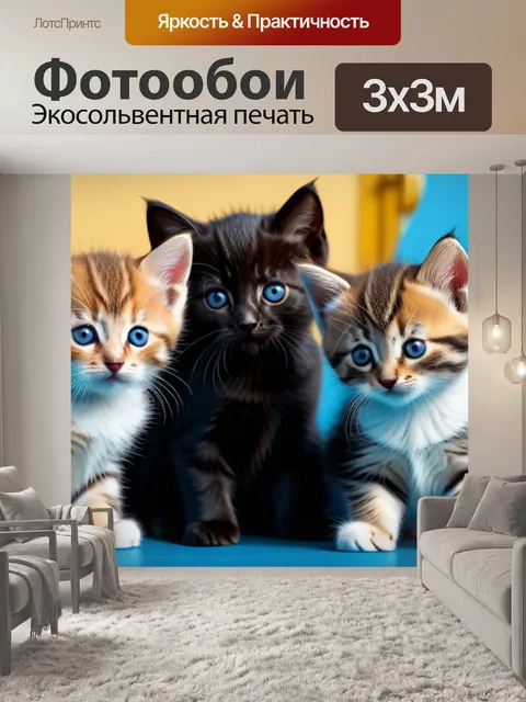 Фотообои с котятами