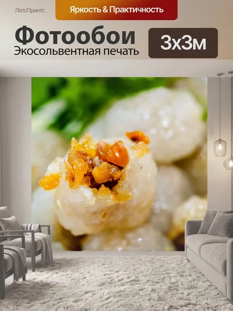 Фотообои Тайская десертная еда, уличная еда, саку