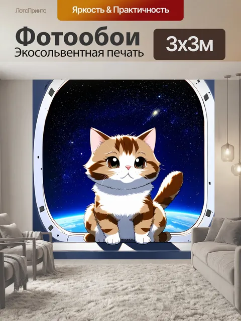 Фотообои космос в стиле манга