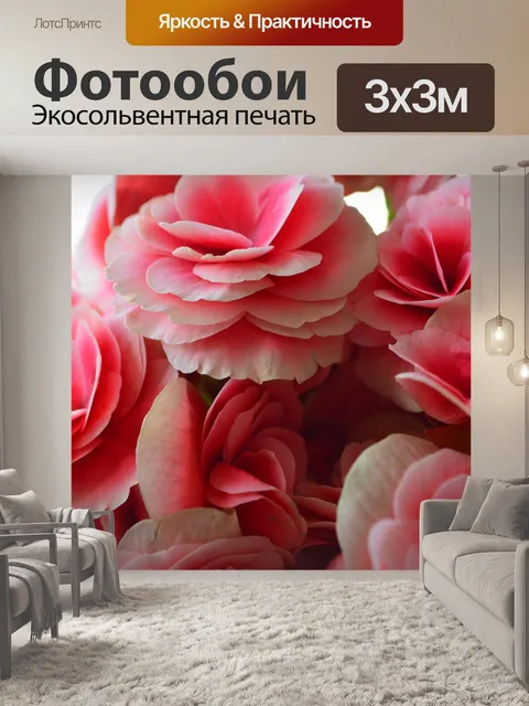Фотообои Розовый