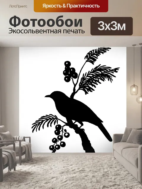 Фотообои Силуэт птицы