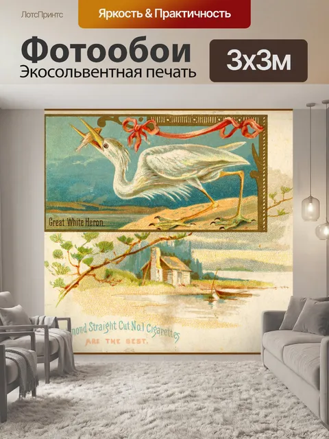 Фотообои Большая Белая Цапля