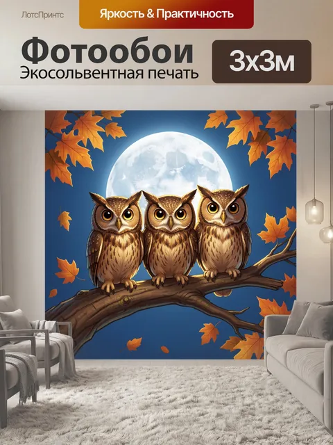 300 × 300 см · Экосольвентная печать