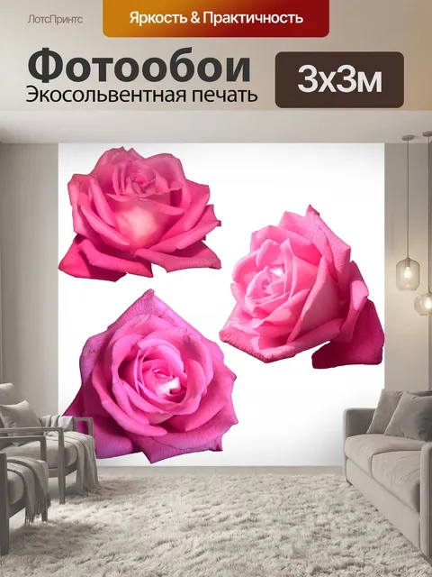 Фотообои Розовые розы