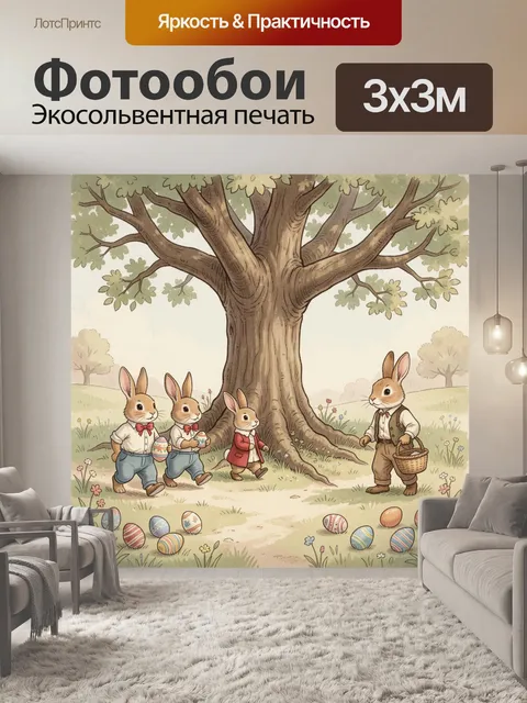 300 × 300 см · Экосольвентная печать