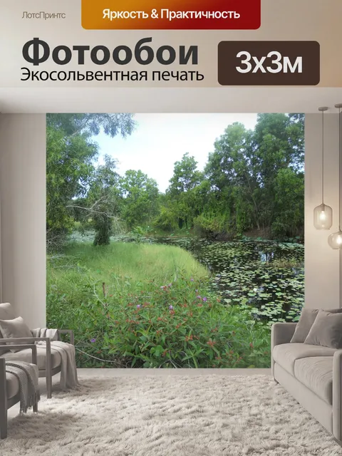 Фотообои Джунгли река