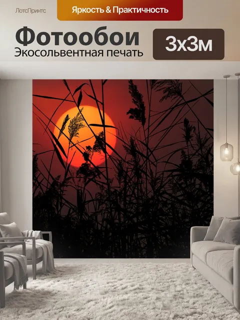 Фотообои Закат пейзаж природа