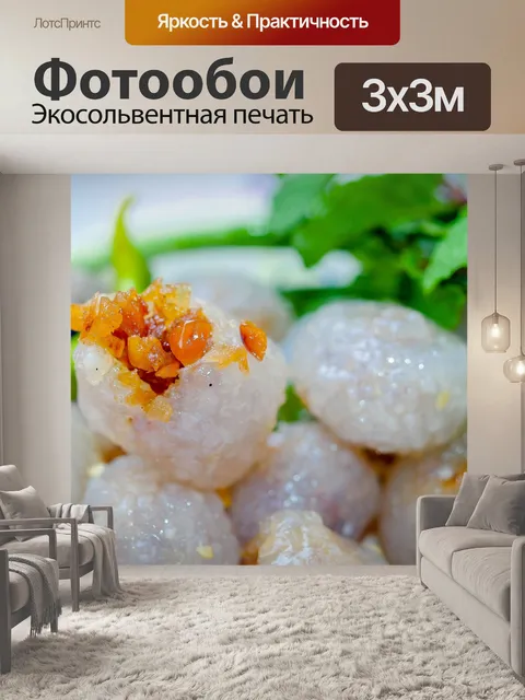 Фотообои Тайская десертная еда, уличная еда, саку