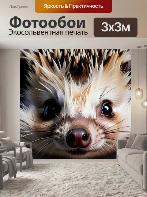 Фотообои с ежиком