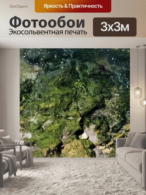 Фотообои Зеленый фон Мосса