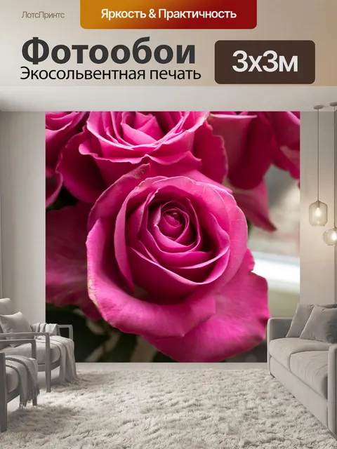 Фотообои Розовые розы