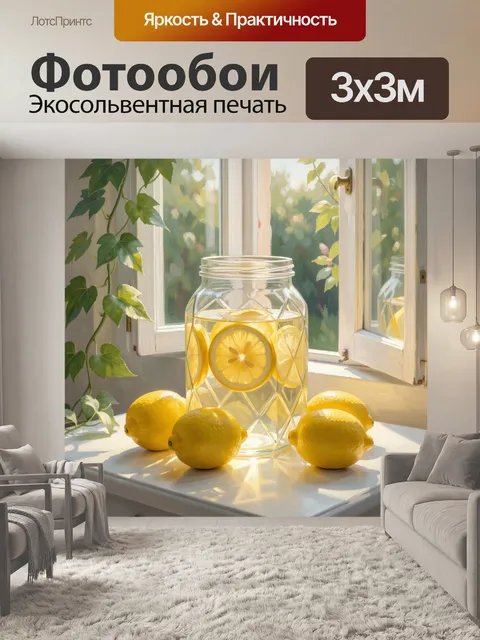 Фотообои Лимоны у солнечного окна