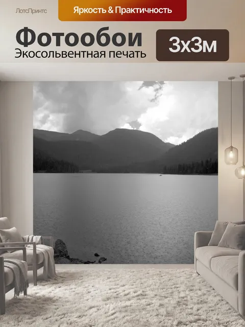 Фотообои Черно-белый Шторм