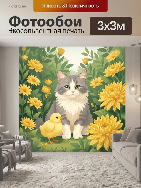 300 × 300 см · Экосольвентная печать