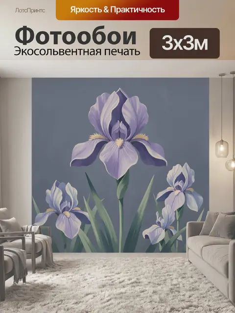 300 × 300 см · Экосольвентная печать