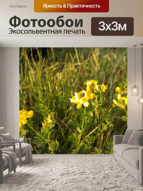 Фотообои Желтые цветы