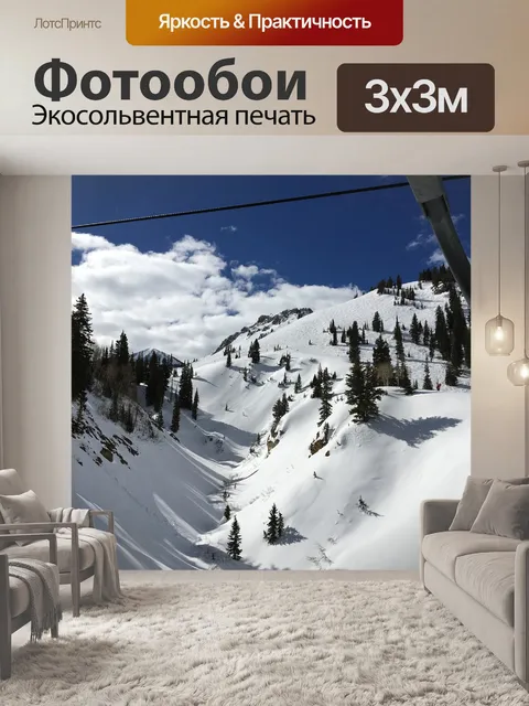 Фотообои Горнолыжный подъемник