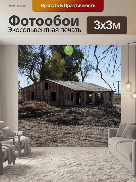 Фотообои граффити Гранж Хижина